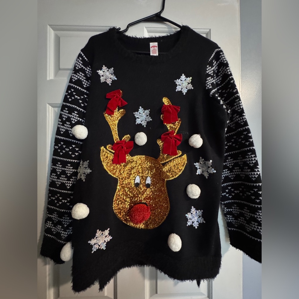 Holiday Time Black Sweater